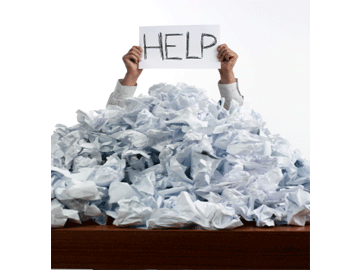 Pile of receipts help