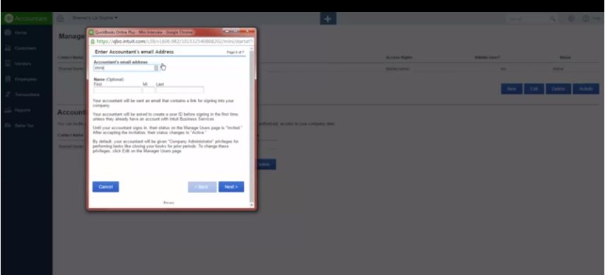 adding users to quickbooks onlone