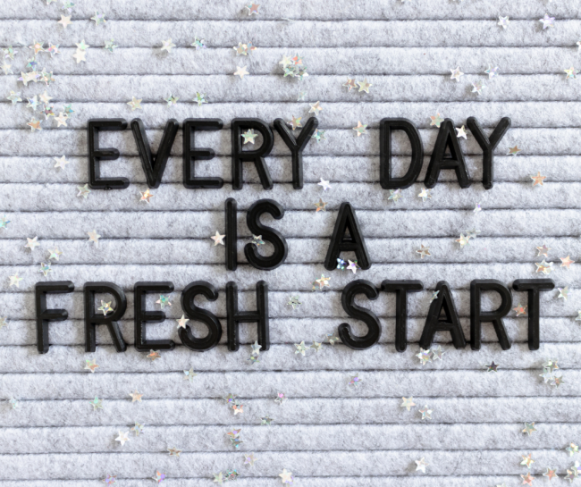 New Year New Goals Post Image Everyday is a fresh start